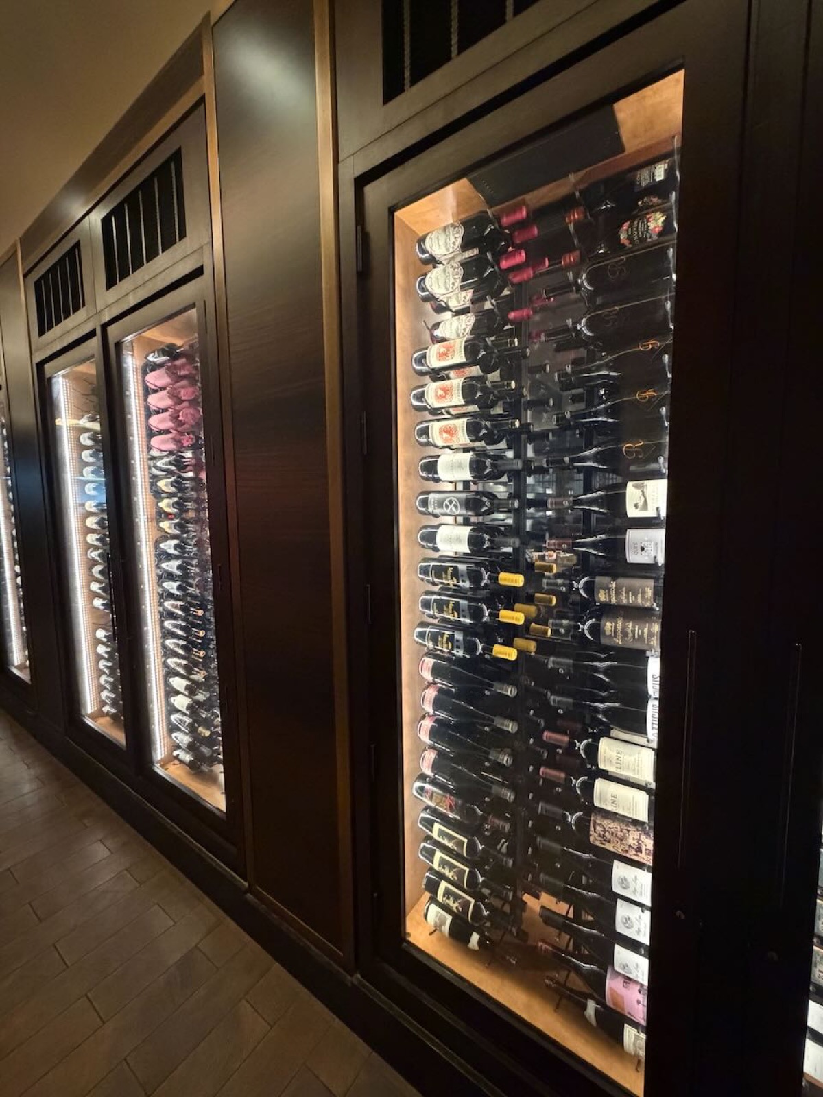 Wine cabinets at Council Oak